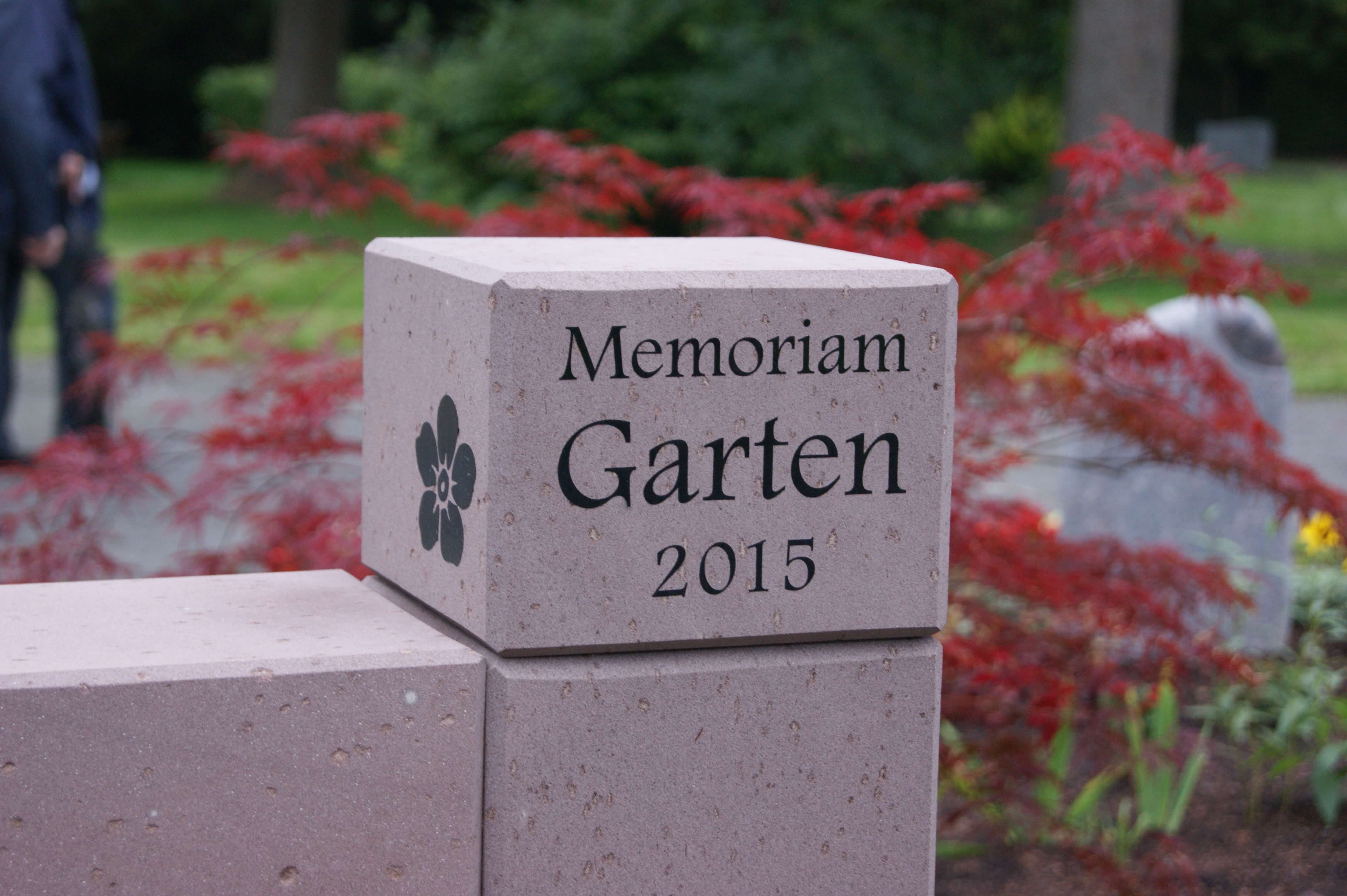 Sandstein mit Aufschrift